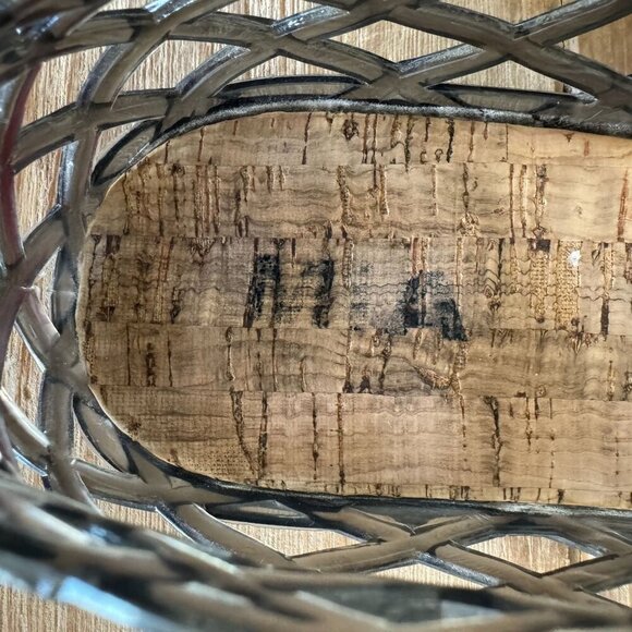 MIA DARLEENE Black Jelly Open Basket Weave Slip On Ballet Flat Shoes Size 8 - Picture 10 of 12